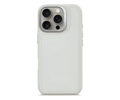 Etui do telefonów Decoded AntiMicrobial SiliconeStacks iPhone 16Pro MagSafe stone gray D25IPO16PBCST9SY